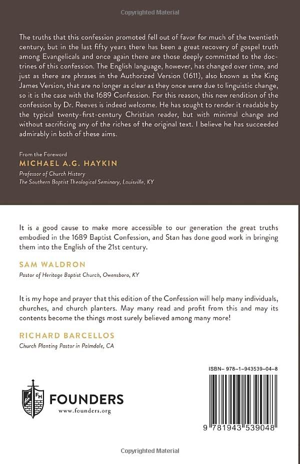 The 1689 Baptist Confession of Faith in Modern English (Founders Press)