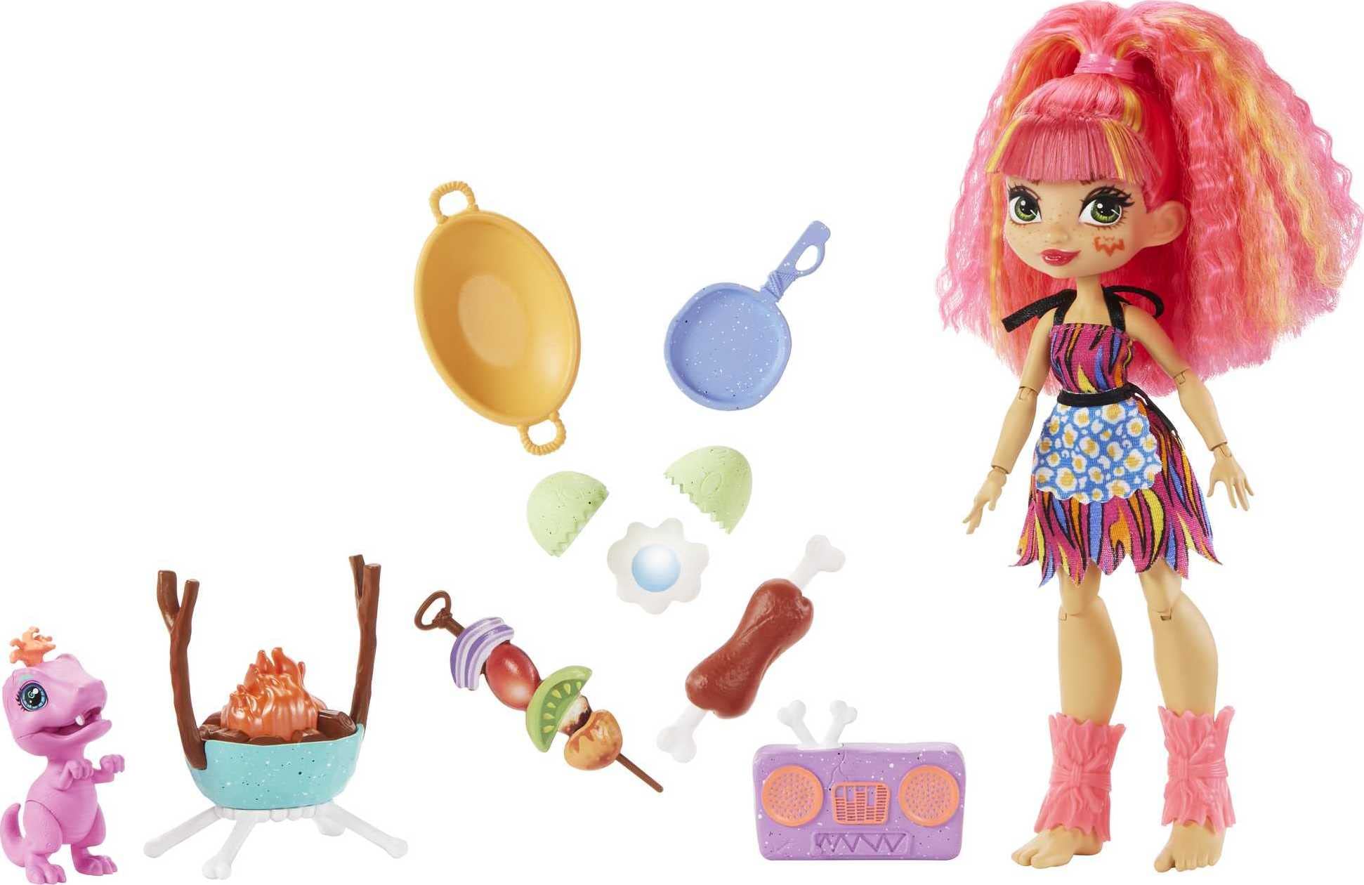 Cave Club Wild About Bbqs Playset + Emberly Doll