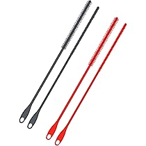 Goupillon Paille Silicone 2 Pièces Brosse Paille Réutilisable