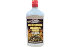 GENERIC 1 Quart (32oz) Lighter Fuel, Clean Burning & Fast Lighting Lighter Fluid, Charcoal Lighter Fluid, Perfect Fire Starter for Outdoor BBQ, Camping, Charcoal & Wood Fires & Bonfires