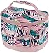 ZUCA Lunchbox (Choose Your Style): Vinyl Liner for Easy Cleaning | for Kids or Adults | BPA Free | Secures to Handle of Any Rolling Bag (Pink Oasis)