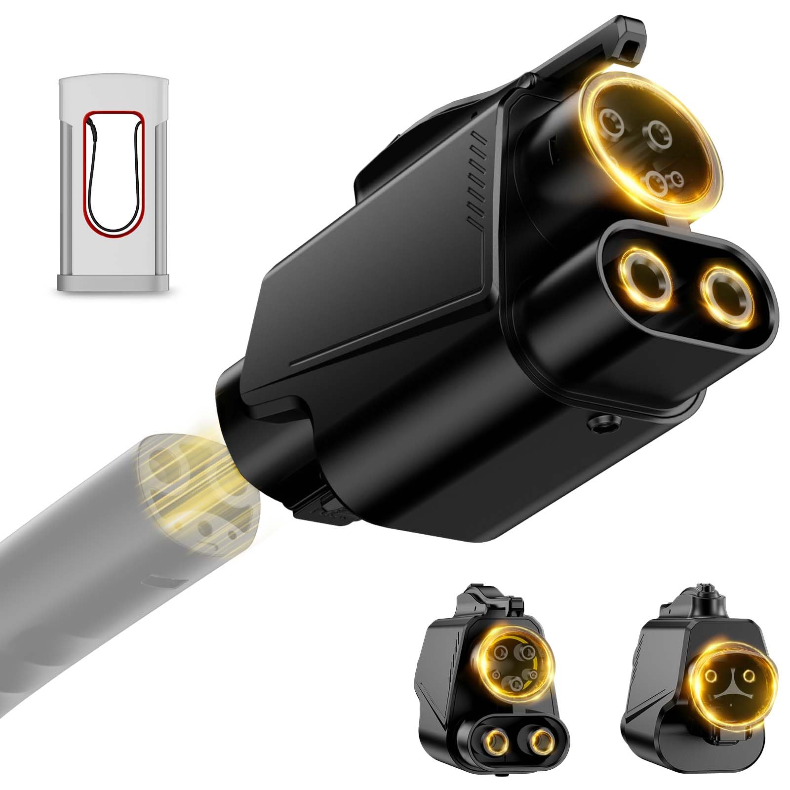 Photo 1 of Tyocle CCS Adapter, NACS to CCS1 Tesla Charger Converter, 250kW DC Fast Charging for Supercharger V1/V2/V3/V4, Compatible with Ford, Rivian, GM, Volvo, Polestar (Not for Tesla EVs)