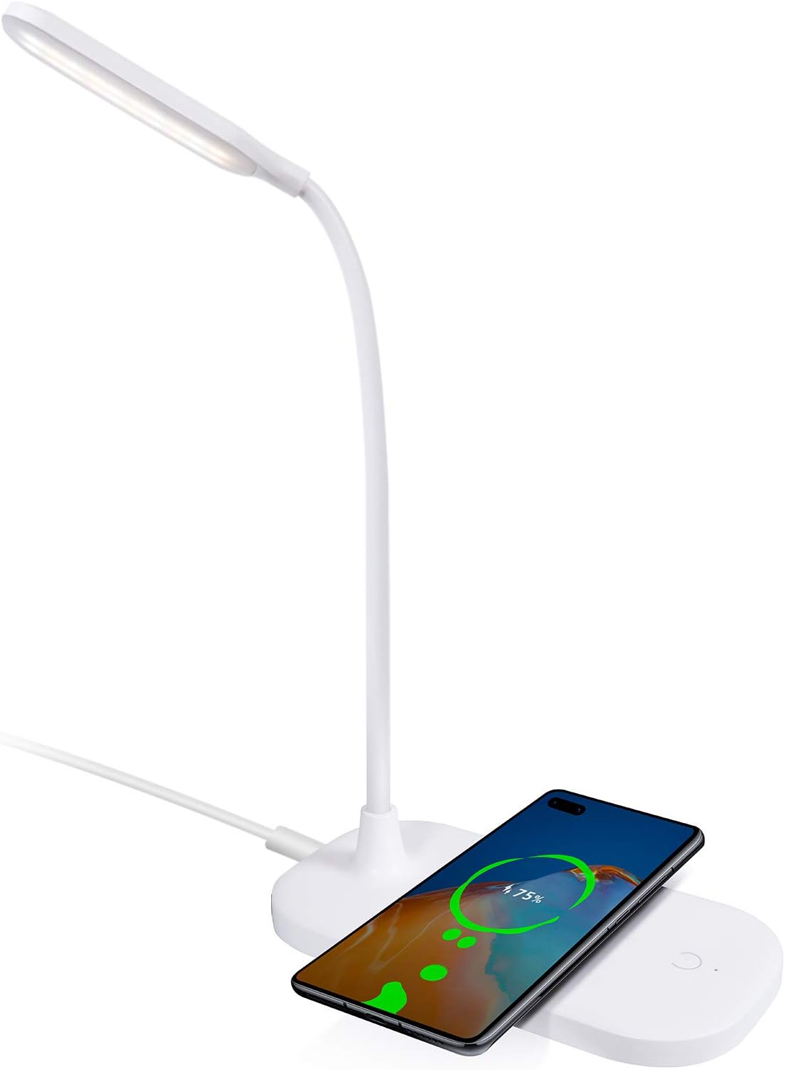LED Desk Lamp with Wireless Charger, EyeCaring Desk Light with USB