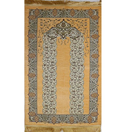 Islamic prayer mat embroidered chenille turkish janamaz sajada (b…