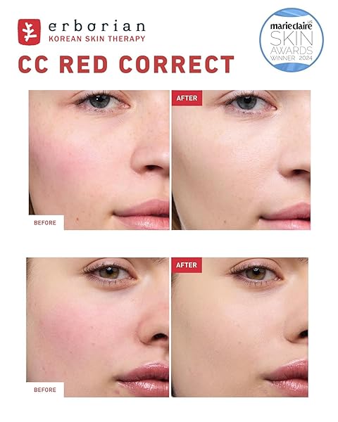 CC RED CORRECT – SKINCARE-FIRST GREEN COLOR CORRECTOR WITH CENTELLA ASIATICA, ILLUMINATING GREEN COLOR CORRECTOR WITH REDNESS COVERAGE AND SPF 25 – SOOTHES & HYDRATES – CICA, KOREAN SKINCARE – 0.5 OZ