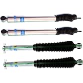 TrendsAuto Bilstein 5100 Series Set of Front &amp; Rear Monotube Shocks fits 2007 2018 Wrangler 4WD with 3.5-5" Lift | Includes TrendsAuto Decal | 24-186995 33-186887