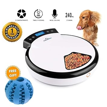 Pet Feeder Automatic Intelligent Real Voice Recorder Timer
