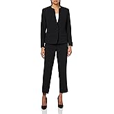 Le Suit Womens One Button Blazer & Pant, 2pc Set