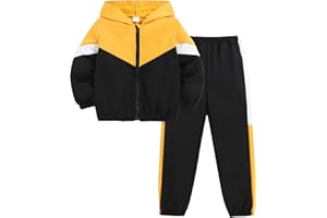 Yhnslsf Boys Clothes Fall Winter Outfits, Hoodies Workout Sweatshirt Sweatsuit Sweatpants Tracksuit for Kids Size 5-12T