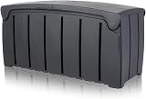Pluto Packaging Black Extra Large 322L Garden Storage Box Weatherproof Outdoor view 7