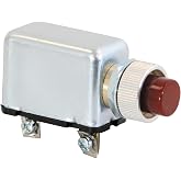 Buyers Products BL10 Dump Body Up Indicator Buzzer Light, 12V, 0.2A, LED Indicator, 70 dB Audible Alarm, Red Lens, Screw Terminal, Visual &amp; Auditory Warning for Trucks and Equipment