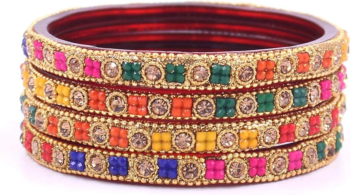 Stone glass bangles Clearance