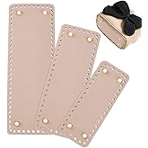 PH PandaHall Felt Purse Bottom Rectangle Crochet Bag Bottom Light Salmon, 3 Sizes Felt Insert Bag Bottom Knitting Crochet Bags Shaper with Holes for Crochet Bag Shoulder Bags Purse Making