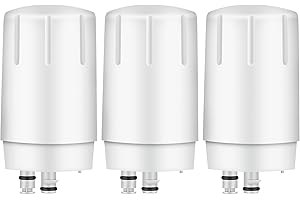 Faucet Filter Replacement for Brita Sink filter, Fits All Br-i-ta Tap Water Filtration System, BPA-Free, Reduces Lead, Fits Brita 36311, FR-200, FF-100 Sink Faucet Filter, White, 3 Packs SETFEEL
