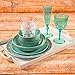 Zak Designs 2316-0321-ISET Confetti Plastic Bowls, Salad Plate Set