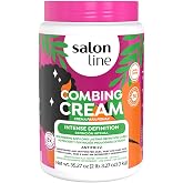 Salon Line, Hair Cream, Leave-In, Curl, Intense Definition Styling Cream, Wavy 35.27 Oz