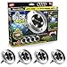 Disk Lights 4-LED Solar-Powered Auto On/Off Outdoor Lighting As Seen On TV (Set of 4; Original)
