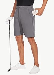 JWM Mens 9" Stretch Golf Shorts - Lightweight