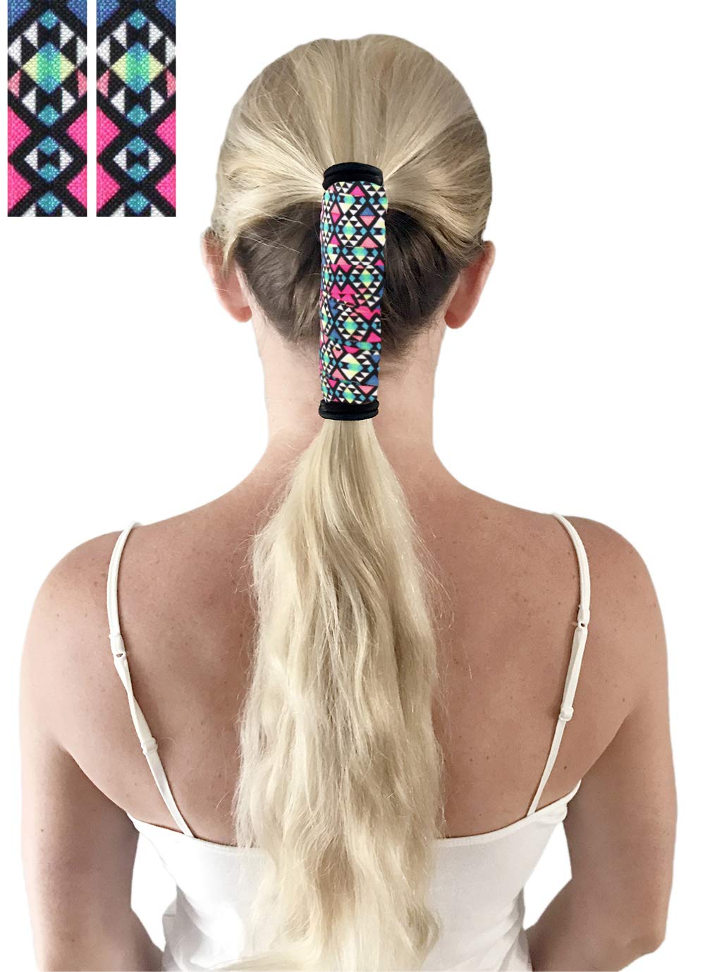 Ponytail Elastic Ribbon Fitness Wrap Set Of 2 Long Hair