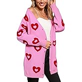 Allifewithu Women's Cardigan Sweaters Fall Winter Button Down Cardigans Long Sleeve Loose Casual Sweater Coat