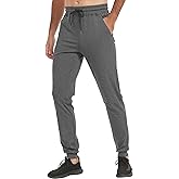 Idtswch 32"/34"/36"/38" Inseam Tall Mens Joggers Sweatpants Extra Long Zipper Pockets Athletic Pants for Jogging,Running