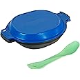 humangear GoKit Light | Travel Mess Kit | 5-Tool Portable Bowl, Plate, Spork | Camping Utensils