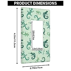 Pznen Reptile Rocker Switch Plate Covers Lizard