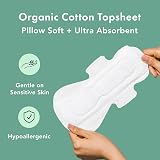 Rael Organic Cotton Cover Sanitary Towels Heavy Absorbency Large 24 view 4
