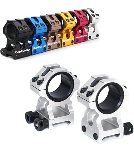 Anneaux De Montage Picatinny Réglables En Hauteur WestHunter - Pour Tubes 25,4 Mm (1") Et 30 Mm - 6 Couleurs Au Choix