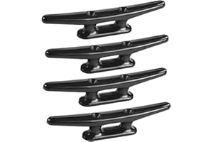 MIZUGIWA Nylon Boat Cleats Dock Cleats Black 4 Inch 5 Inch 6 Inch 8 Inch Boat Ties,Kayak Rope Tie Cleat,Rope Cleat,Kayak Cleat for Boat Docks,Kayaks,Marine,Nautical Décor