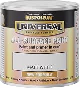 Rust-Oleum Universal Matt White Spray Paint 250ml - Wood Metal Plastic Ceramic view 6