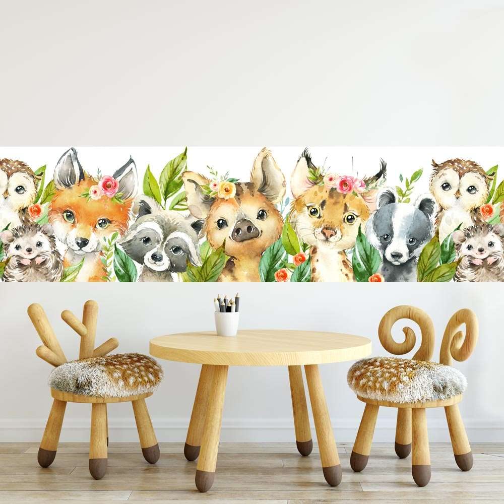 kina - SM0032 Wall Stickers Sashes for Children's Bedrooms – Greek Forest Graphics Protection and Decoration Walls Upholstery Furniture Tables and Cabinets 40 x 130 cm