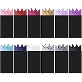 Eurzom 12 Pcs Pocket Squares for Men Prefolded Suit Pocket Squares on Card Masculine Polyester Handkerchief Suit Accessories