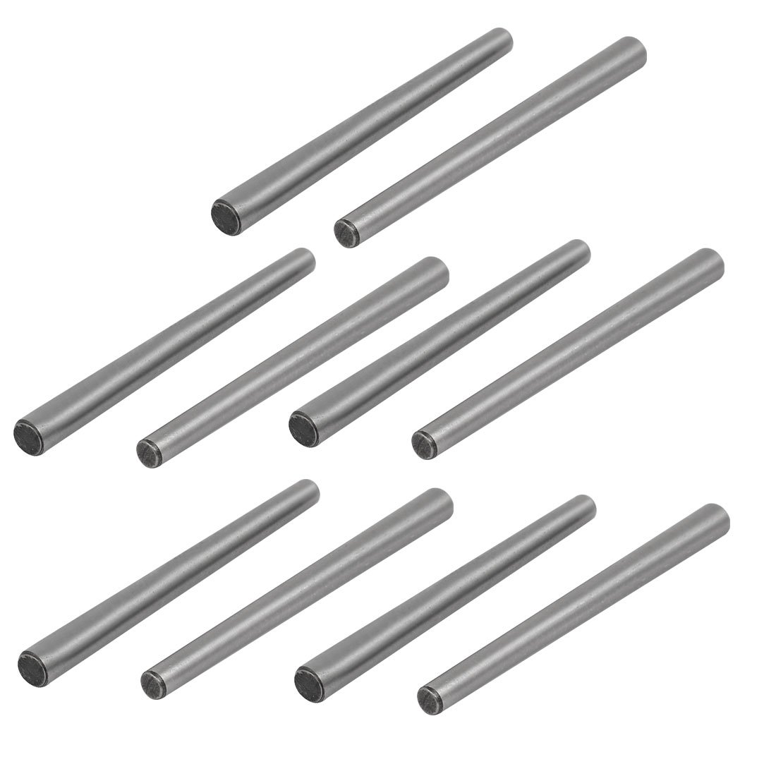 Sourcingmap Carbon Steel GB117 45mm Length 3mm Small End Diameter Taper Pin 10pcs
