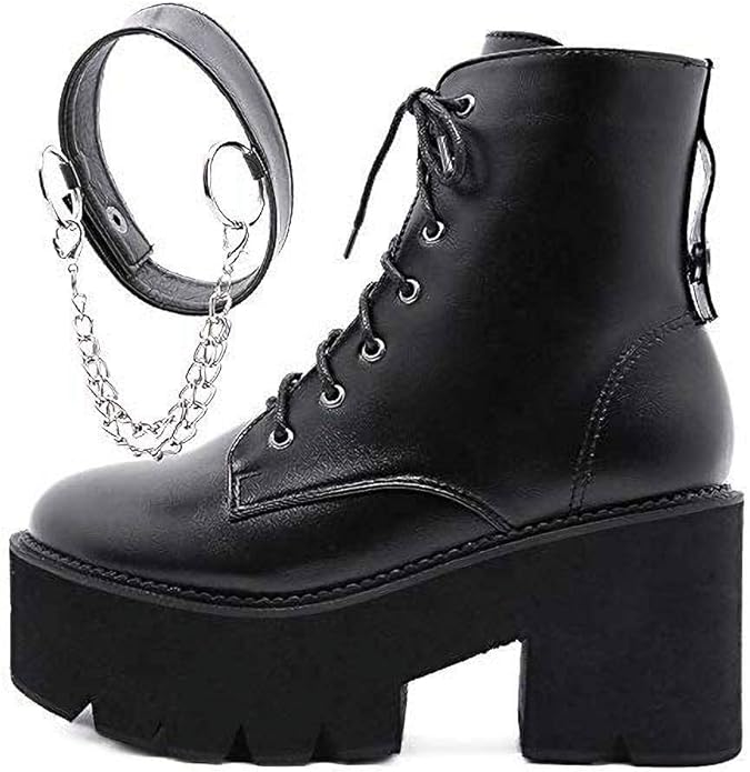 SENBURNY Waterproof Platform Studded Motorcycle