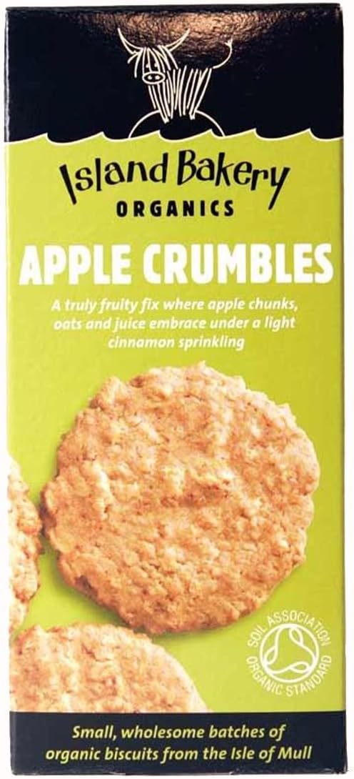 Island Bakery Organics | Apple Crumbles Organic Biscuit | 5 x 150g