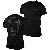 Gymreapers American Reaper Moisture Wicking T-Shirts for Men - Workout Gym Shirts - Running Athletic Tees & Dry Fit Tshirt