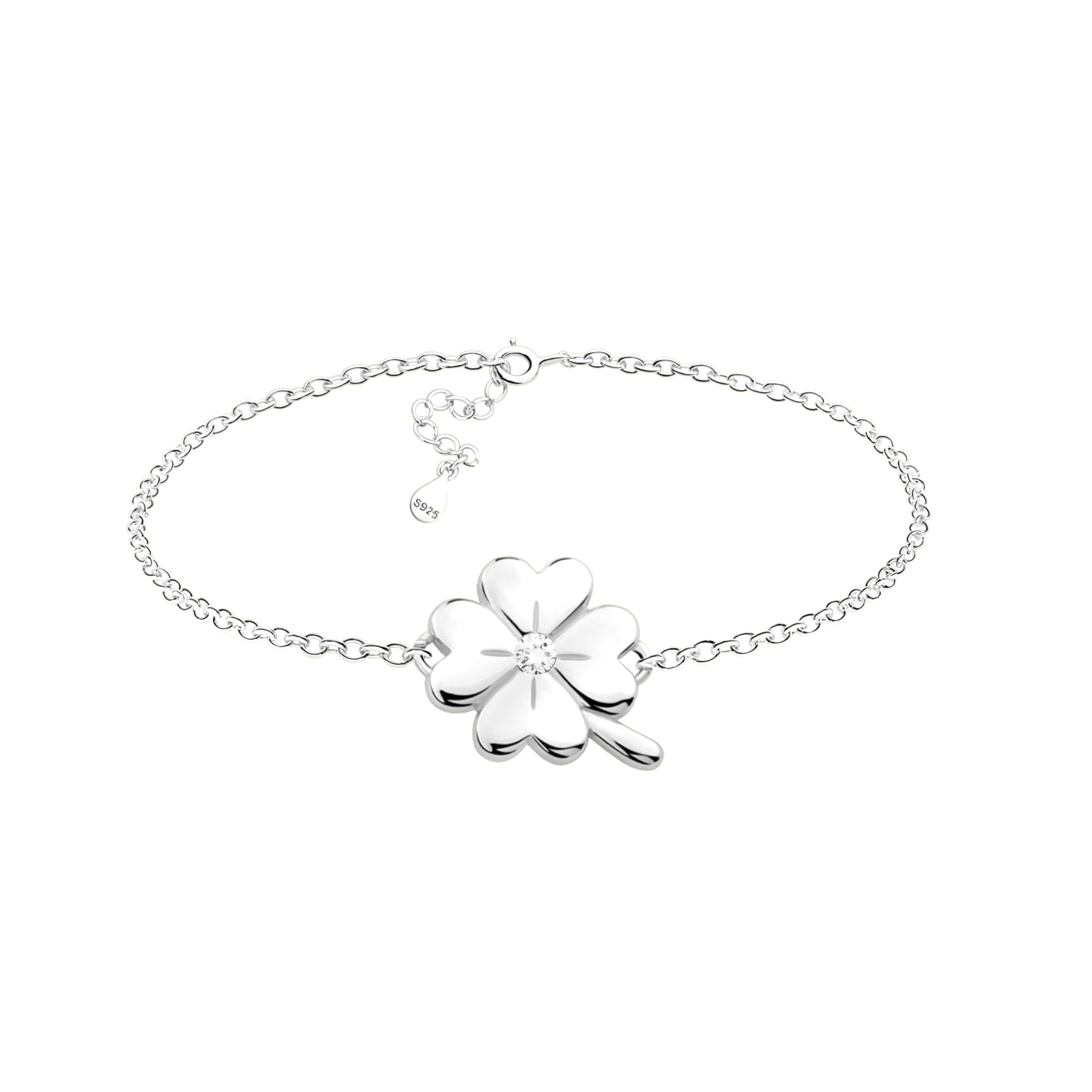 Sofia Milani - Women's Bracelet 925 Silver - With Zirconia Stone - Flower Pendant - B0276