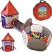 Playz 3pc Rocket Ship Astronaut Kids Play Tent, Tunnel, & Ball Pit with Basketball Hoop Toys for Boys, Girls, Babies, and Toddlers - STEM Inspired Educational Galactic Spaceship Design w/ Planets primary