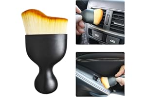 LCWYORH Automotive Interior Dusting Brush, Car Duster Brush Interior Car Detailing Brush, Car Interior Dust Sweeping Soft Brush for Dashboard, Leather, Air Vents, Computer, Keyboard（Without Cap）