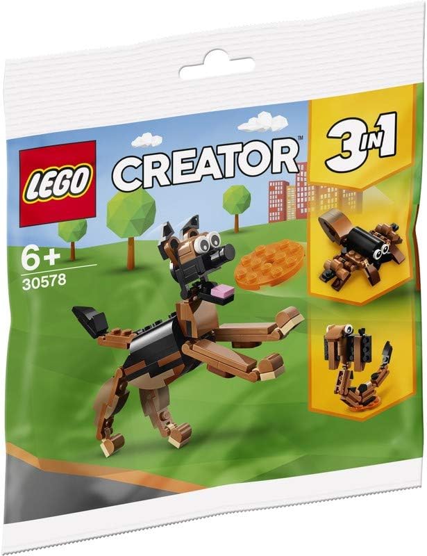 LEGO Creator German Shepherd Dog Polybag Set 30578 (Bagged), Multicolor