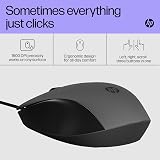 HP 150 Wired Mouse USB Type-A 1600 DPI Ambidextrous Black view 5