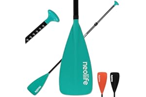 WONITAGO SUP Paddles for Kid with Aluminum Shaft and PP Blade, Floating Stand Up Paddle Board Paddle for Youth and Junior, Adjustable 140-170 cm/55-67 Inches