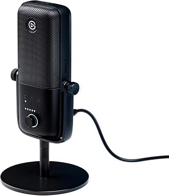Wave:3, microfono condensatore USB premium per streaming, podcast, gaming e home office, software di mixaggio gratis, plug-in per effetti audio, anti-distorsione, plug ’n play, per Mac e PC