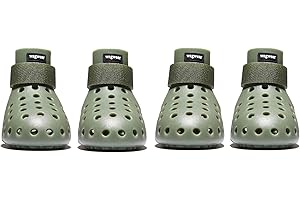 Wagwear WagWellies Mojave Dog Boots - Paw Protection from Hot Pavement, Sharp Objects, Dirt, Toxins | Well-Ventilated, Easy-Clean - Sage XS