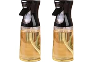 2Pcs Oil Sprayer for Cooking, 300ml Plastic Olive Oil Sprayer Bottle,Kitchen Gadgets Accessories for Air Fryer, Continuous Sp