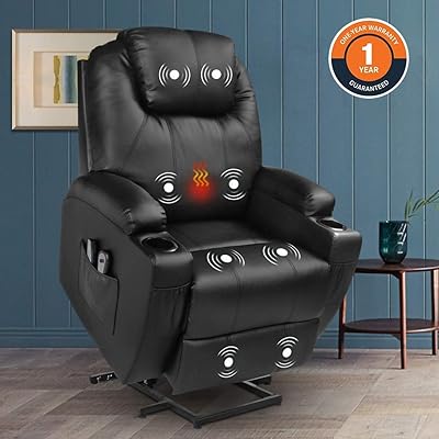 MAGIC UNION Power Lift Massage Recliner Heated Vibrating Chair