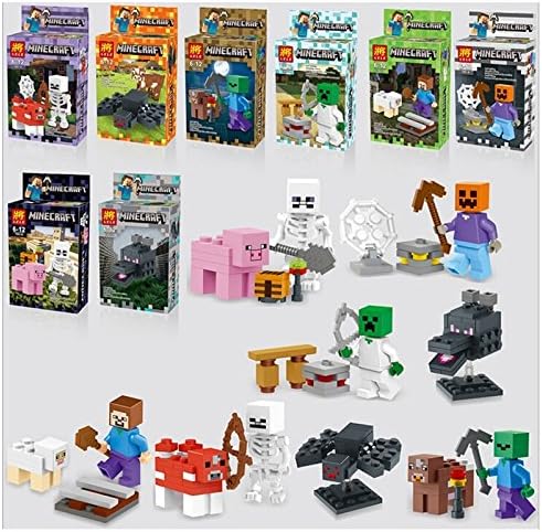 8 Pcs Mini figures Building Block Sets for Minifigures toy Assembling Toy (Size: 8)