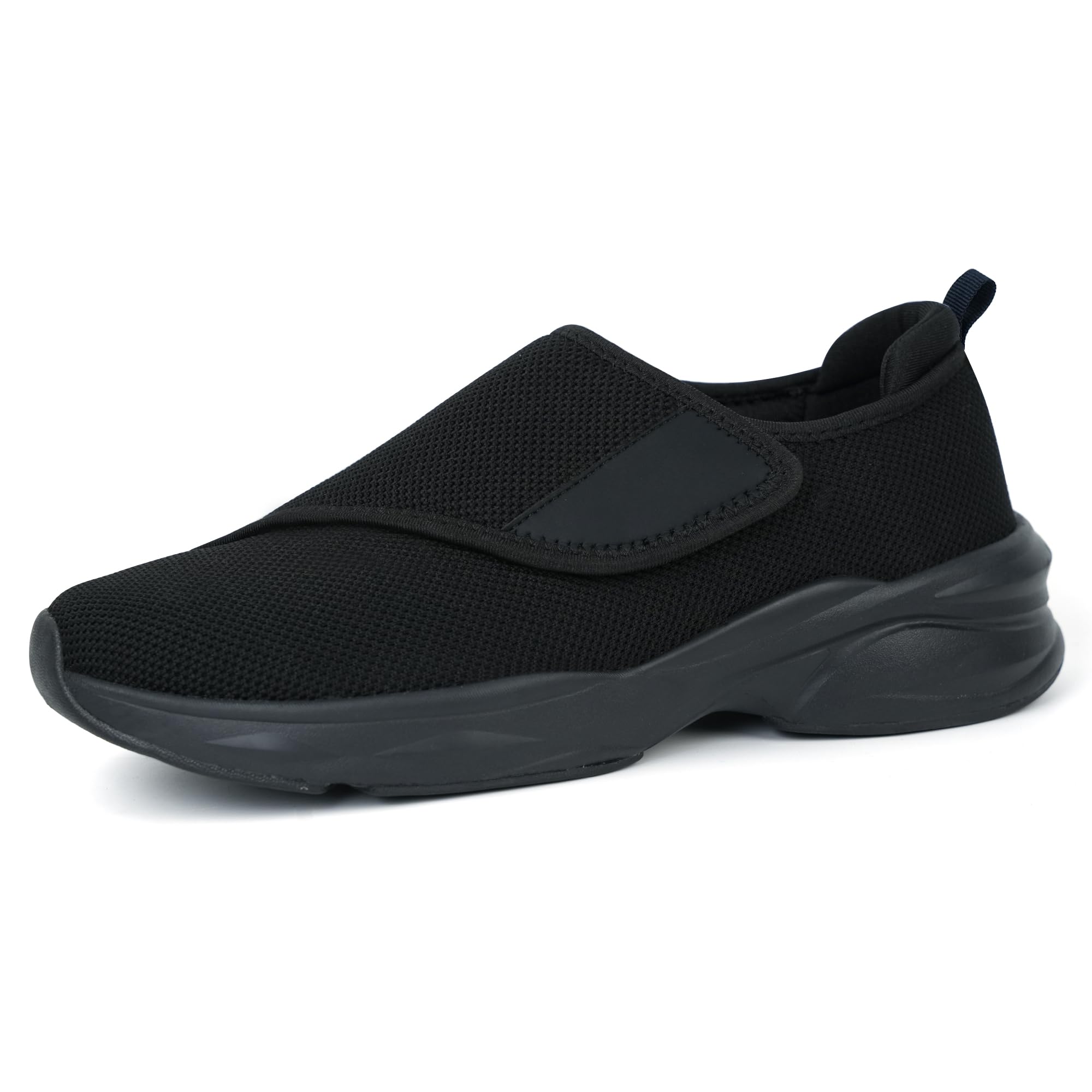Photo 1 of ORTOREX Men Orthopedic Diabetic Walking Shoes Edema Shoes for Swollen Feet (9,Black)