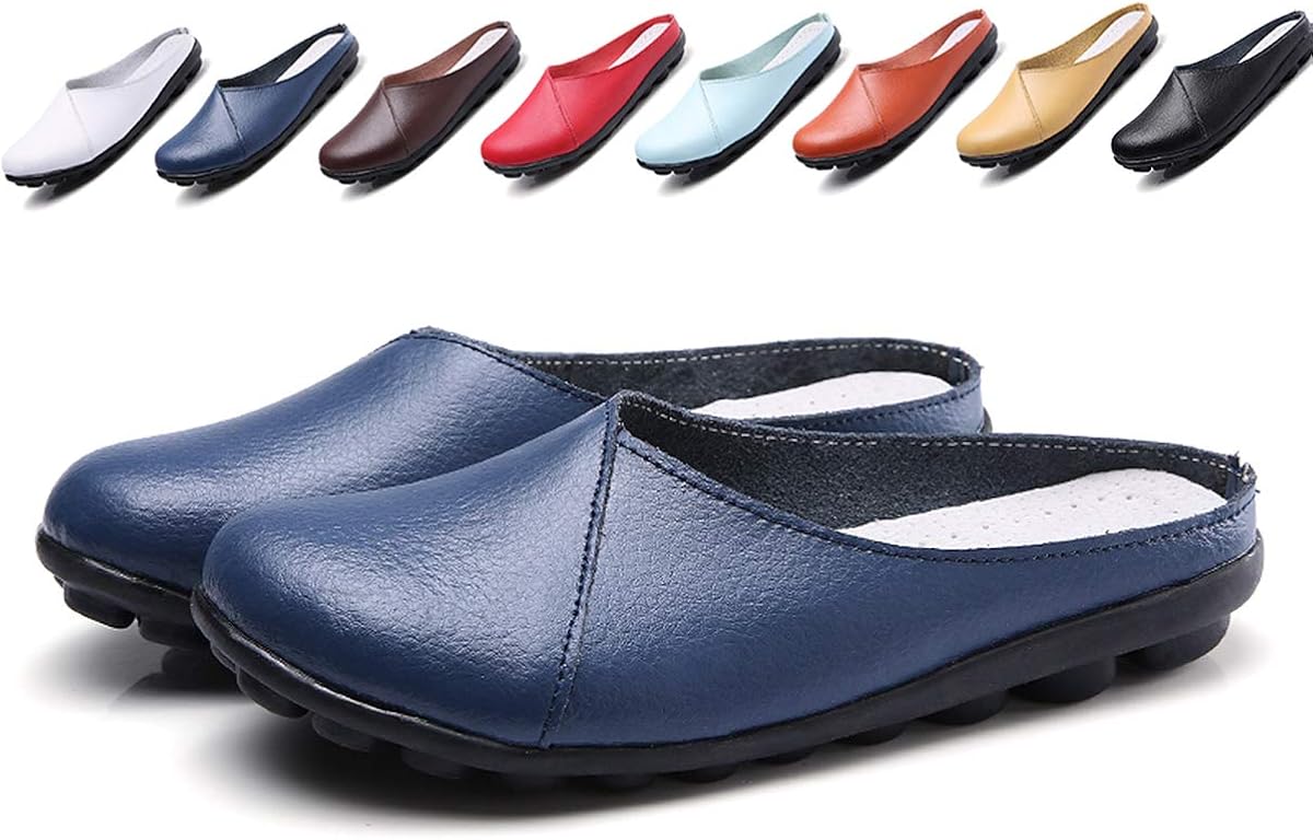 Damen Mokassins Slip On Loafers – Bequeme Bootsschuhe Aus Leder, Rutschfest & Atmungsaktiv